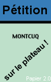 logo Ptition Montcuq sur le plateau ! du Monopoly France dit par la socit Hasbro